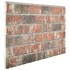 Panel de pared 3D diseño ladrillo 10 uds EPS marrón oscuro