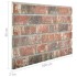 Panel de pared 3D diseño ladrillo 10 uds EPS marrón oscuro