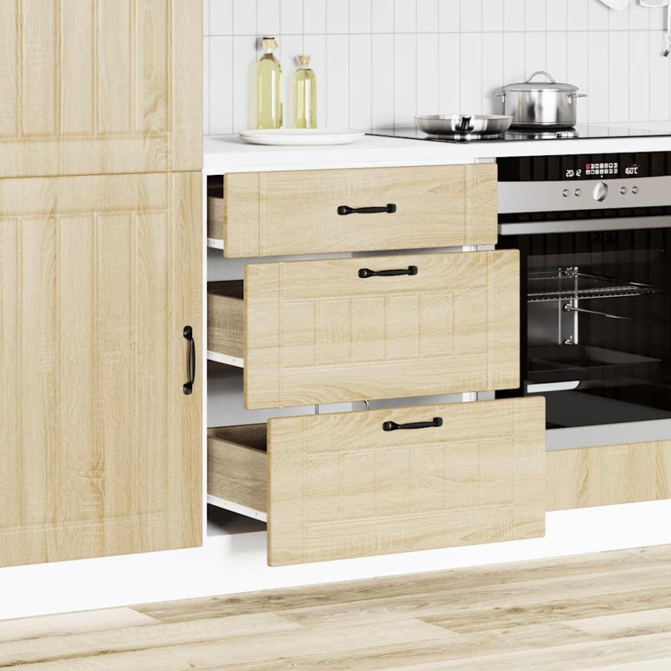 Mueble bajo de cocina Lucca roble