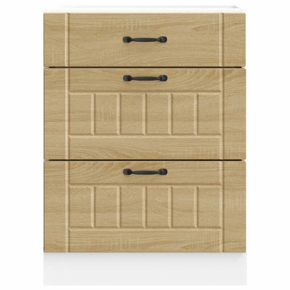 Mueble bajo de cocina Lucca roble