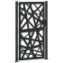 Puerta de jardín de acero negra diseño luminoso 105x180