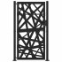 Puerta de jardín de acero negra diseño luminoso 105x180