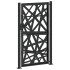 Puerta de jardín de acero negra diseño luminoso 105x180