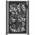 Puerta de jardín diseño ondulado de acero negro 105x155