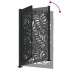 Puerta de jardín diseño ondulado de acero negro 105x155