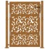 Puerta de jardín diseño de hojas de acero desgastado 105x130