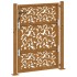 Puerta de jardín diseño de hojas de acero desgastado 105x130