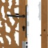 Puerta de jardín diseño con listón acero desgastado 105x155