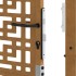 Puerta de jardín diseño en cruz de acero desgastado 105x130