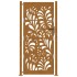 Puerta de jardín de acero desgastado diseño ondulado 105x205