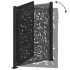 Puerta de jardín diseño llama acero negro 105x130