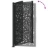 Puerta de jardín diseño llama acero negro 105x180