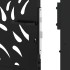 Puerta de jardín diseño llama acero negro 105x180