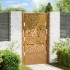 Puerta de jardín diseño de hojas de acero desgastado 105x180
