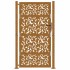 Puerta de jardín diseño de hojas de acero desgastado 105x180