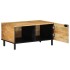 Mesa de centro marrón 80x50x40 cm madera maciza