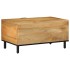 Mesa de centro marrón 80x50x40 cm madera maciza