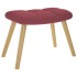 Sillón de relax con taburete tela rojo