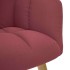 Sillón de relax con taburete tela rojo