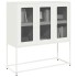 Aparador de acero laminado en frío blanco 100,5x39x107