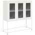 Aparador de acero laminado en frío blanco 100,5x39x107
