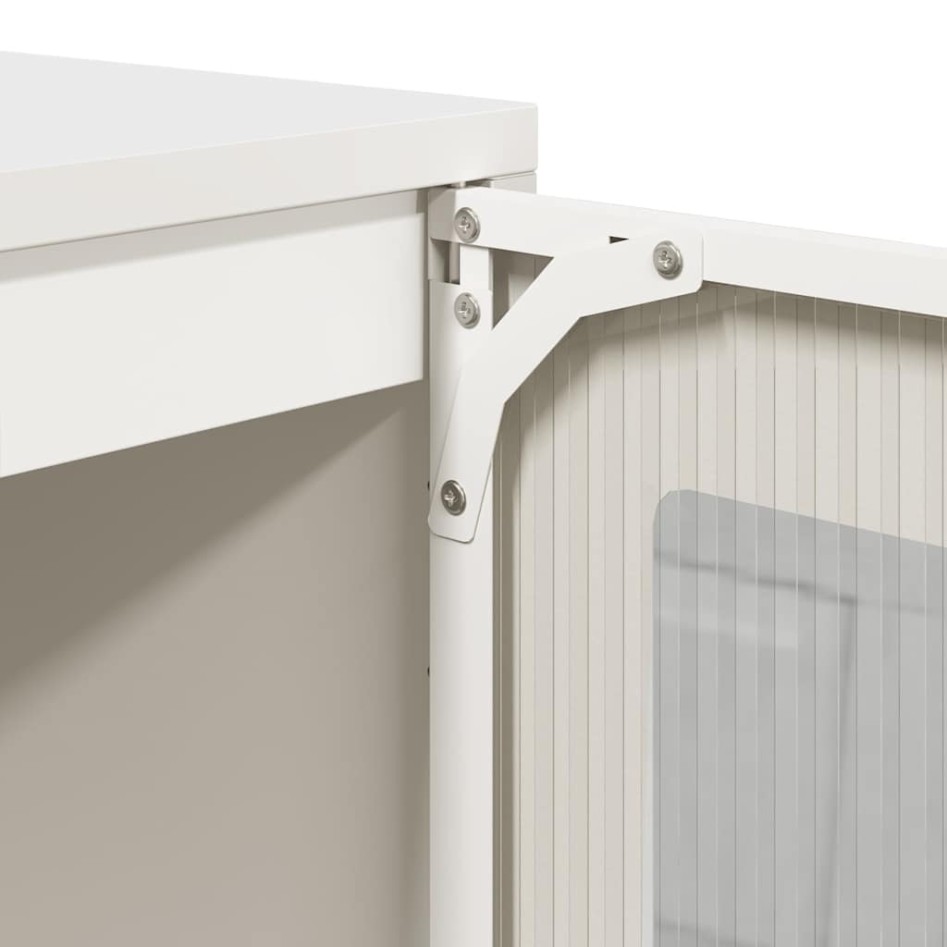 Aparador de acero laminado en frío blanco 100,5x39x107