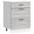 Mueble bajo de cocina Kalmar gris sonoma madera de