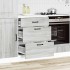 Mueble bajo de cocina Kalmar gris sonoma madera de