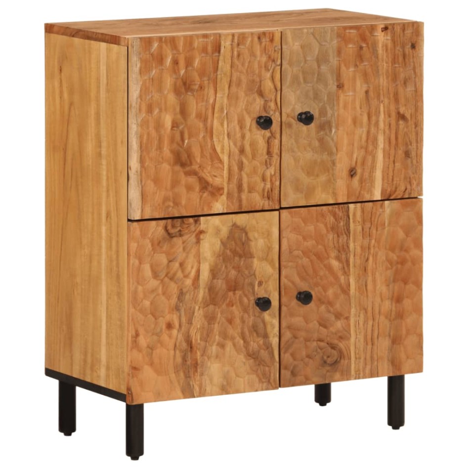 Armario auxiliar madera maciza de acacia 60x33x75