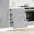 Armario bajo de cocina de madera de ingeniería gris