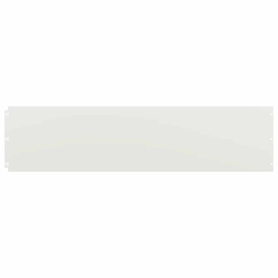 Bordes para césped 20 uds acero laminado frío blanco 25x103