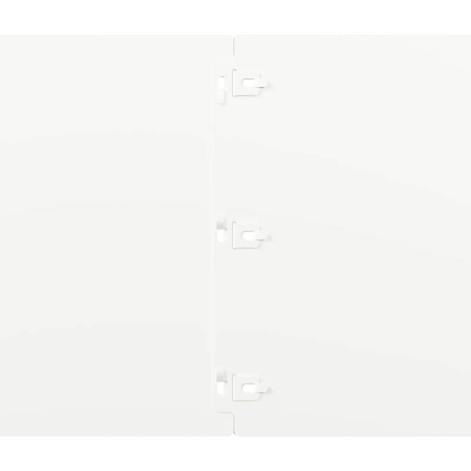 Bordes para césped 20 uds acero laminado frío blanco 25x103
