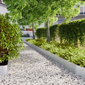 Bordes para césped 30 uds 20x103 cm acero