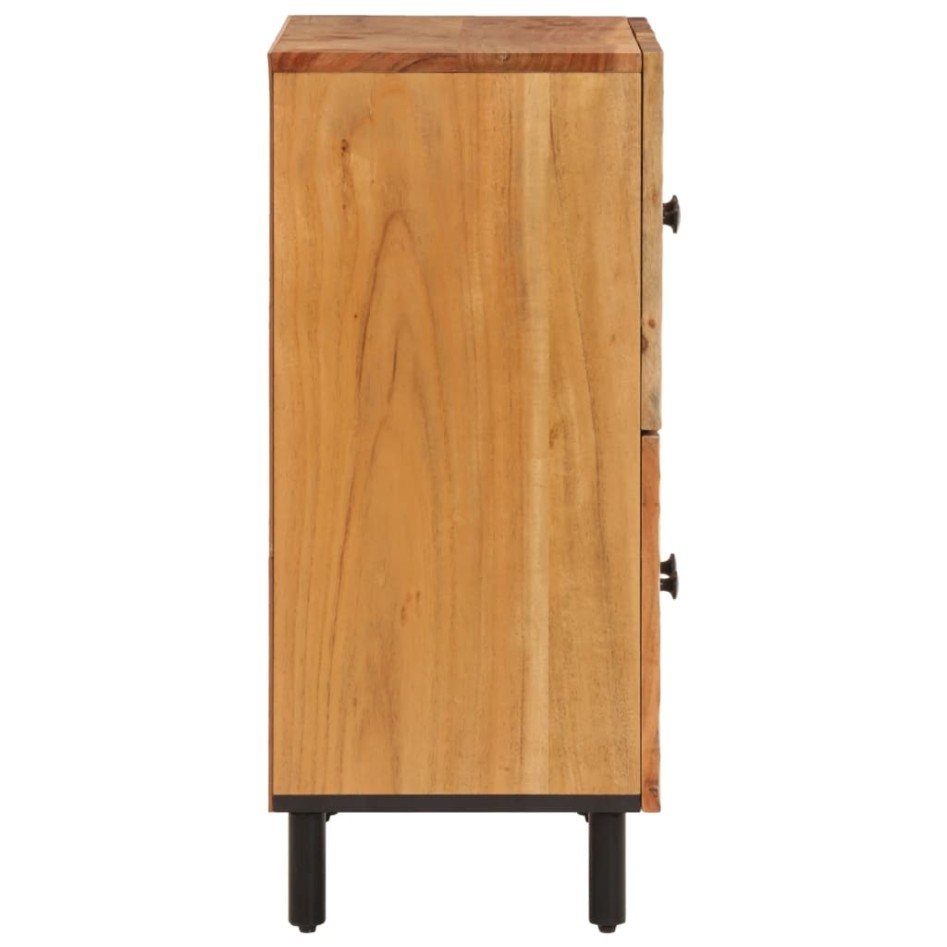 Armario auxiliar madera maciza de acacia 60x33x75