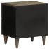 Mesitas noche 2 uds madera maciza mango gris claro 40x33x46