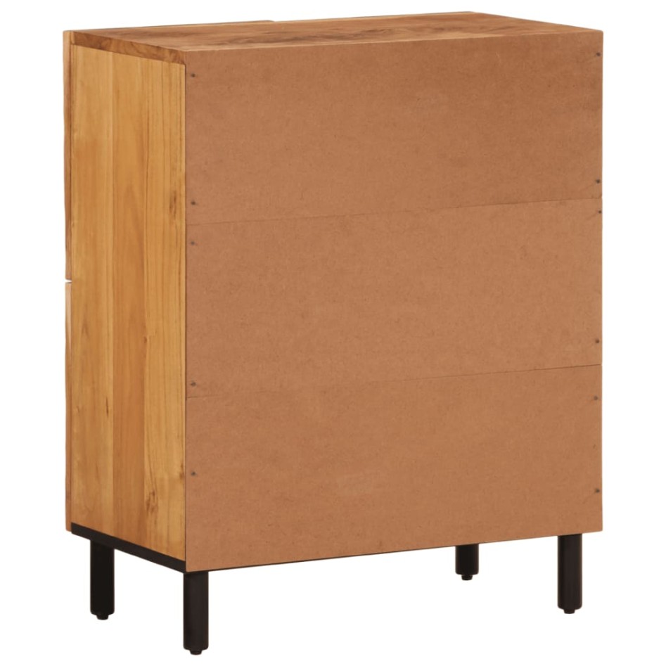 Armario auxiliar madera maciza de acacia 60x33x75