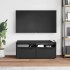 Mueble de TV VISNES negro 100x40x38 cm madera de