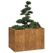 Jardinera oxidada 120x80x80 cm acero corten