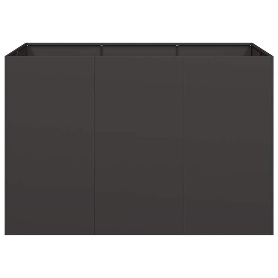 Jardinera acero negro 120x80x80