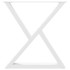 Patas para mesa de comedor 2 uds blanco 70x(72-73,3)