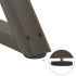 Patas para mesa de comedor 2 uds acero natural 70x(72-73,3)