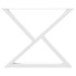 Patas para mesa de comedor 2 uds acero blanco 90x(72-73,3)