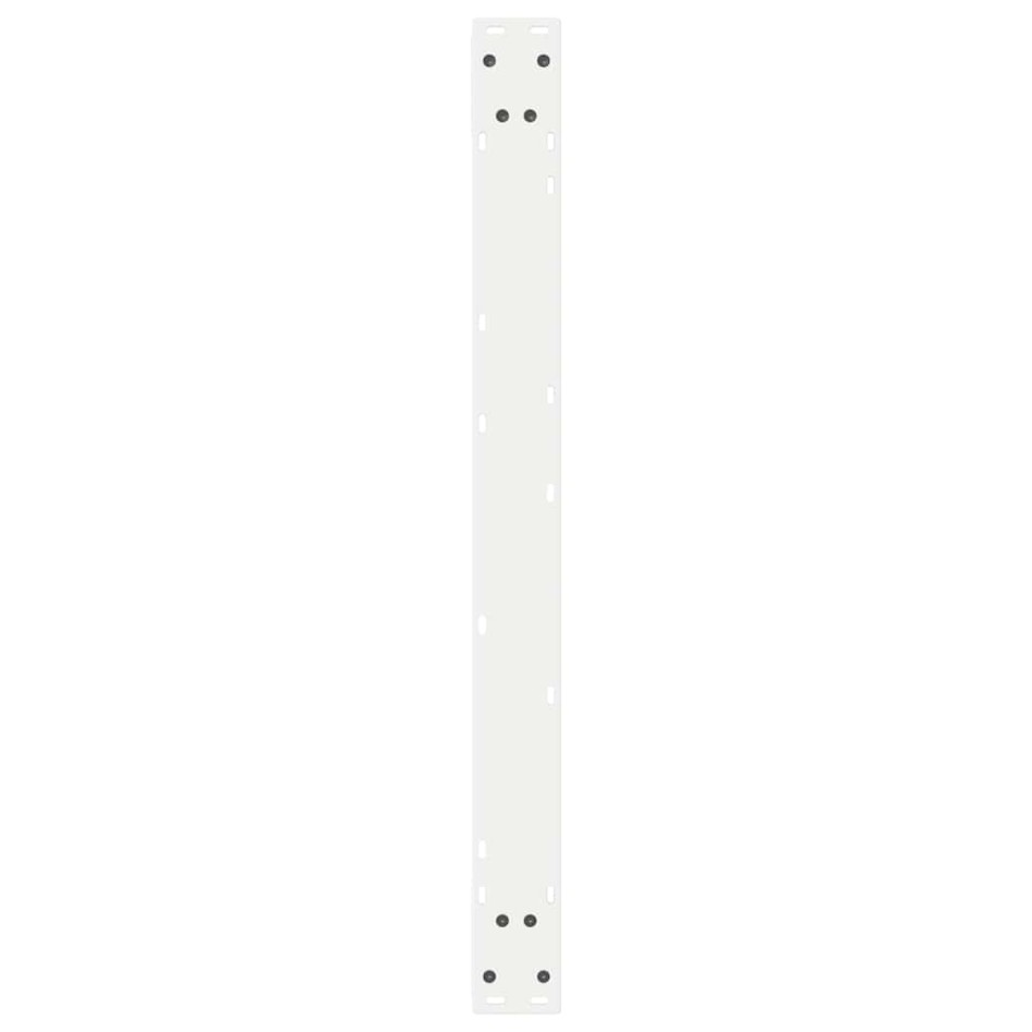 Patas para mesa de comedor 2 uds acero blanco 90x(72-73,3)