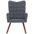 Sillón de relax de terciopelo gris