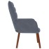 Sillón de relax de terciopelo gris