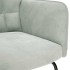Silla mecedora de terciopelo gris