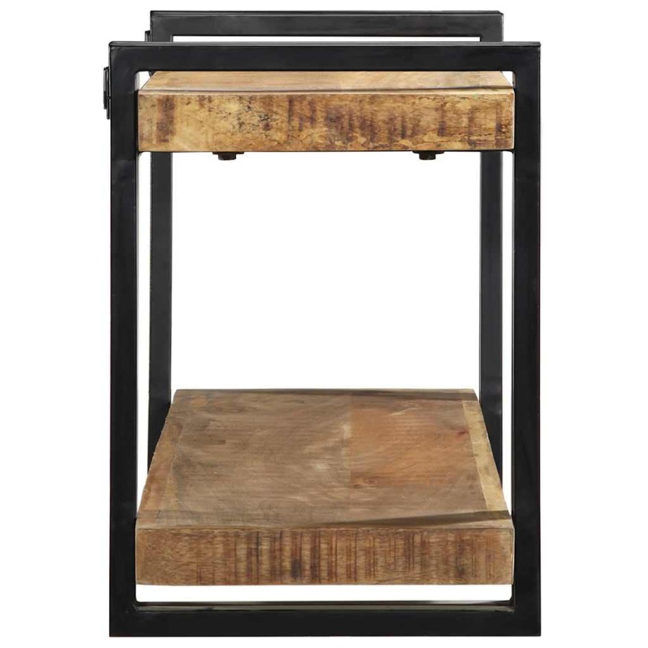 Estante de pared madera maciza de mango 110x33x45