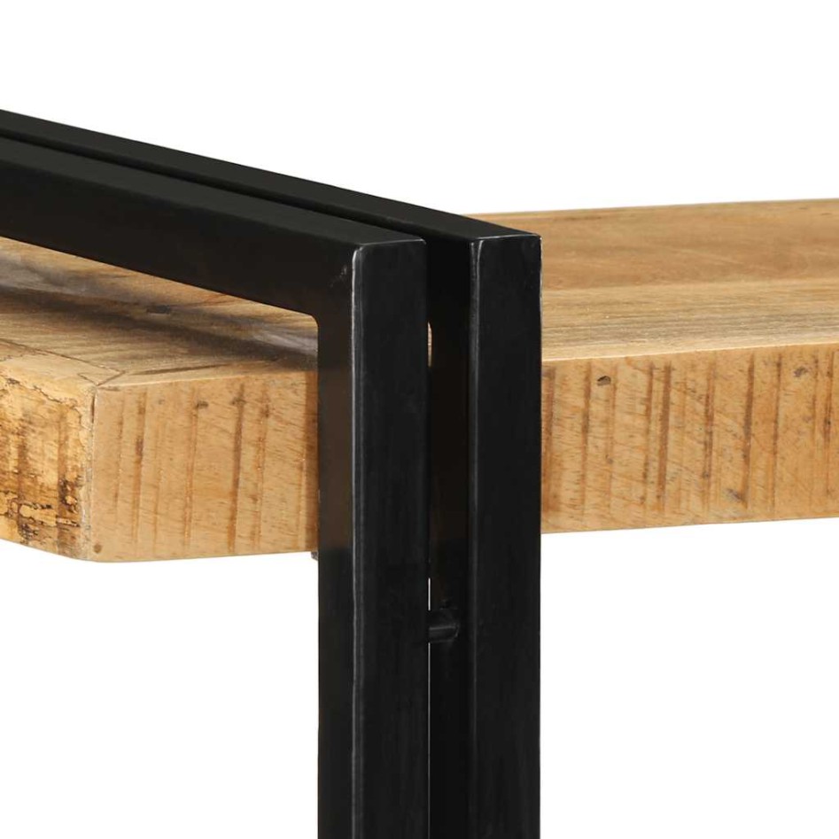 Estante de pared madera maciza de mango 110x33x45