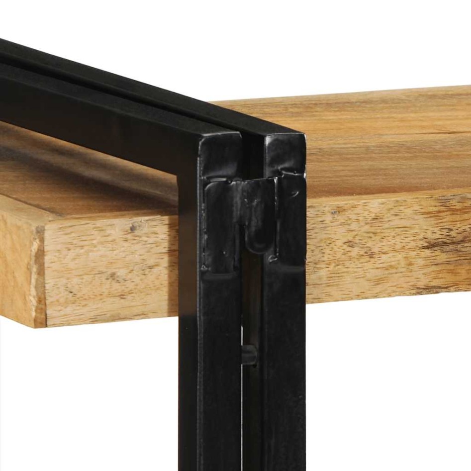 Estante de pared madera maciza de mango 110x33x45