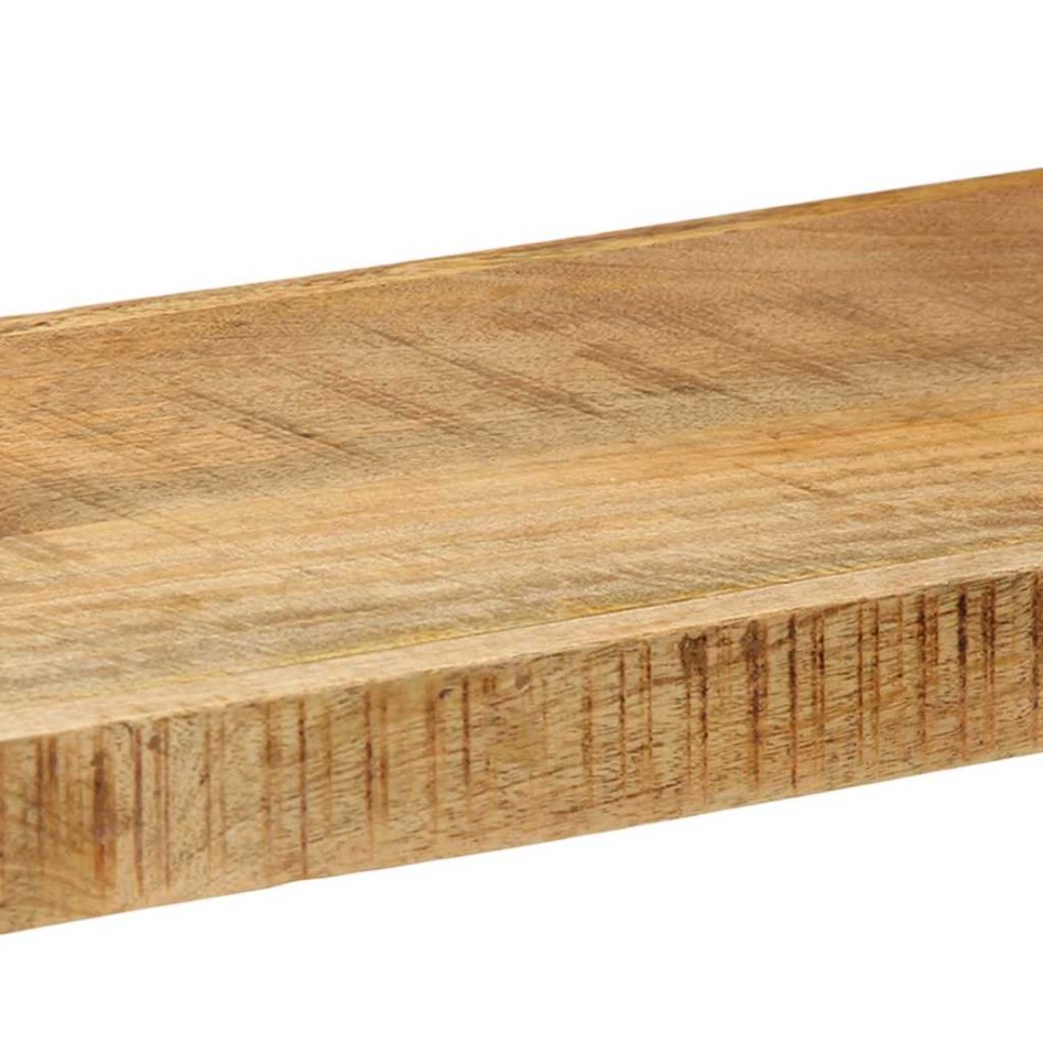 Estante de pared madera maciza de mango 110x33x45